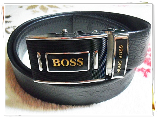เข็มขัดทำงานหัวล๊อค Boss สีดำ เข็มขัดทำงานผู้ชาย P004