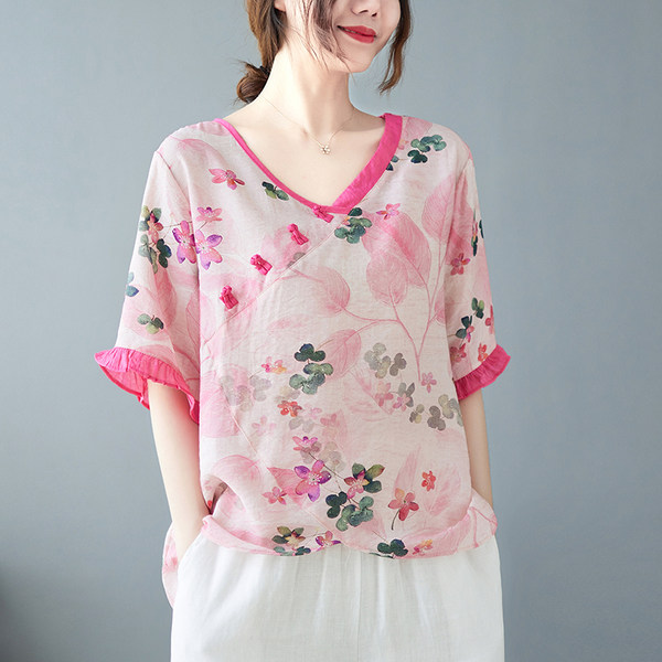 เสื้อลินิน เสื้อผ้าฝ้ายลินิน เสื้อเชิ้ตผ้าลินิน