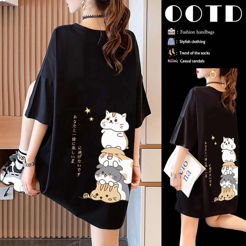 เสื้อยืดคนอ้วนแบบโอเวอร์ไซส์แบบ ulzzang fashion สนใจทักแชท
