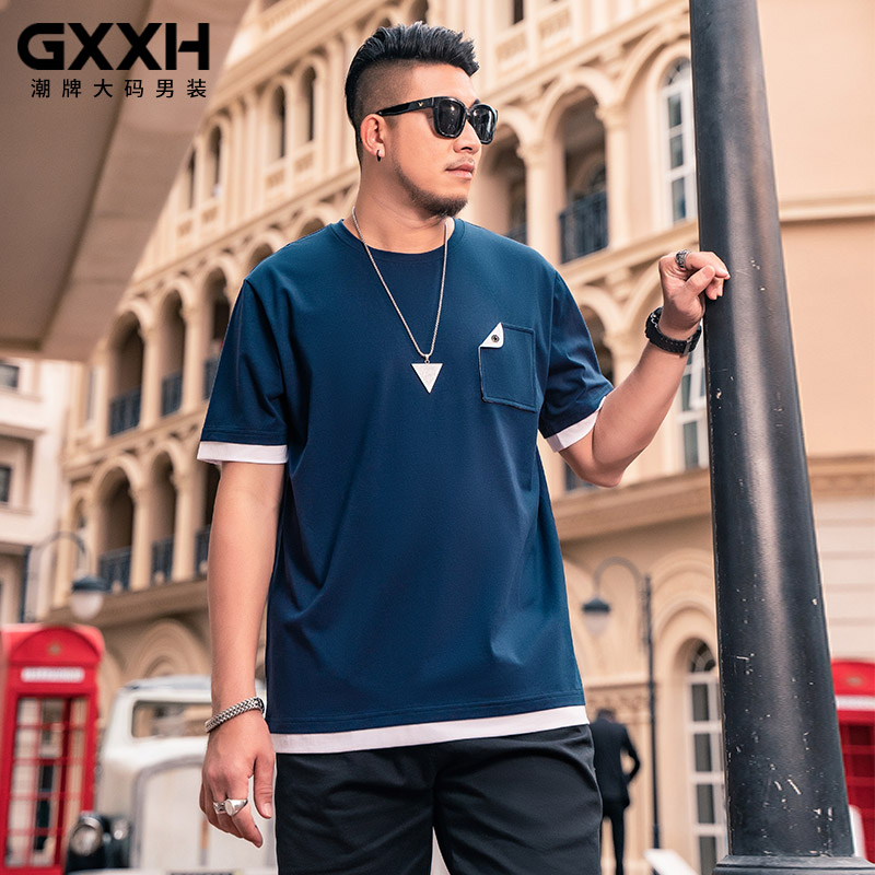 เสื้อยืดผู้ชายอ้วน S-5XL(อกเสื้อ39-51นิ้ว)