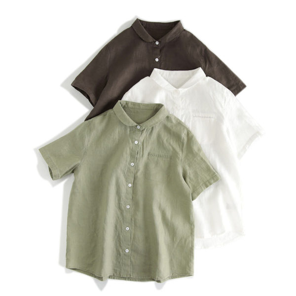เสื้อลินิน แบบเสื้อสวยๆ เสื้อผ้าฝ้ายลินิน เสื้อเชิ้ตผ้าลินิน BY LININ