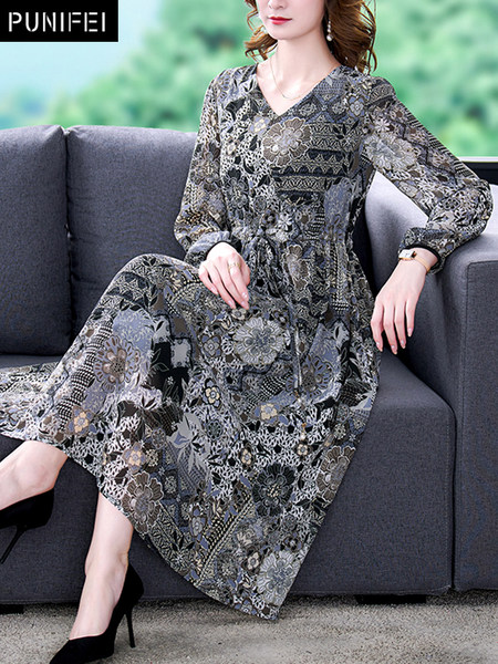เดรสวัยผู้ใหญ่40-60ปี เดรสคุณแม่ ชุดเดรสทำงานวัยผู้ใหญ่ แบรนด์ MAMA DRESS