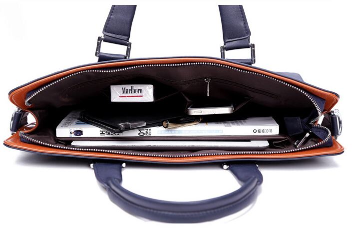 กระเป๋าถือผู้ชาย กระเป๋าใส่เอกสาร ทำงาน หนัง pu กระเป๋าถือ Polo ทรงแบน สำหรับ นักธุรกิจ หนุ่ม ไฟแรง ดีไซน์ เรียบหรู สีน้ำเงิน และ สีดำ 742091