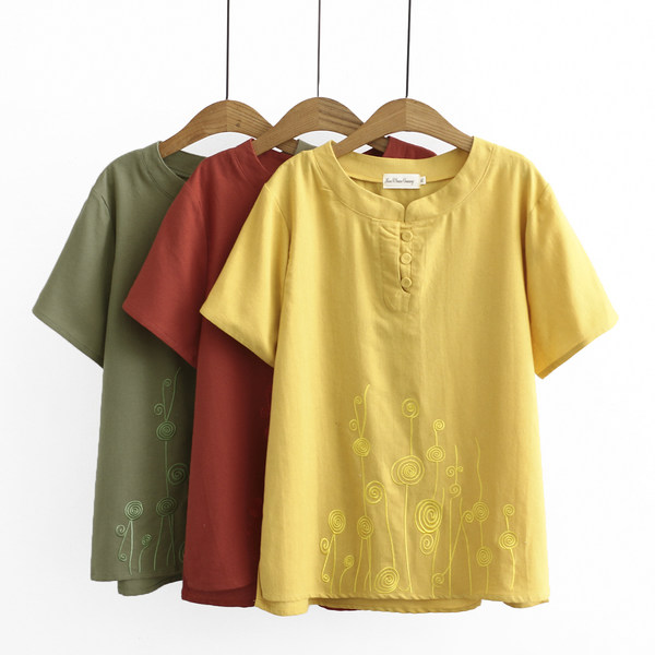 เสื้อลินินสไตล์ผู้ใหญ่ เสื้อคุณแม่ เสื้อผู้ใหญ่ แบรนด์ LININ