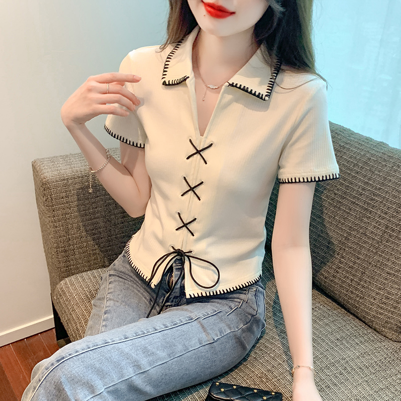 เสื้อผ้าวัยรุ่นเกาหลี เสื้อยืดวัยรุ่นผู้หญิง มีขนาด S M L XL