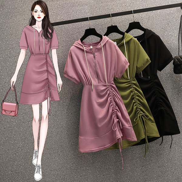 เดรสคนอ้วน เดรสสาวอวบ ชุดเดรสคนอ้วนวัยรุ่น BY PLUS SIZE Girl