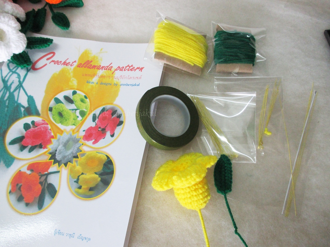 วัสดุในการทำดอกบานบุรี