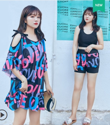 ชุดว่ายน้ำคนอ้วน มีไซส์2XL-5XL (วัดไซส์ตามน้ำหนัก 2XL:55-65KG.//3XL:66-70KG.//4XL:70-80KG.//5XL:81-100KG.)