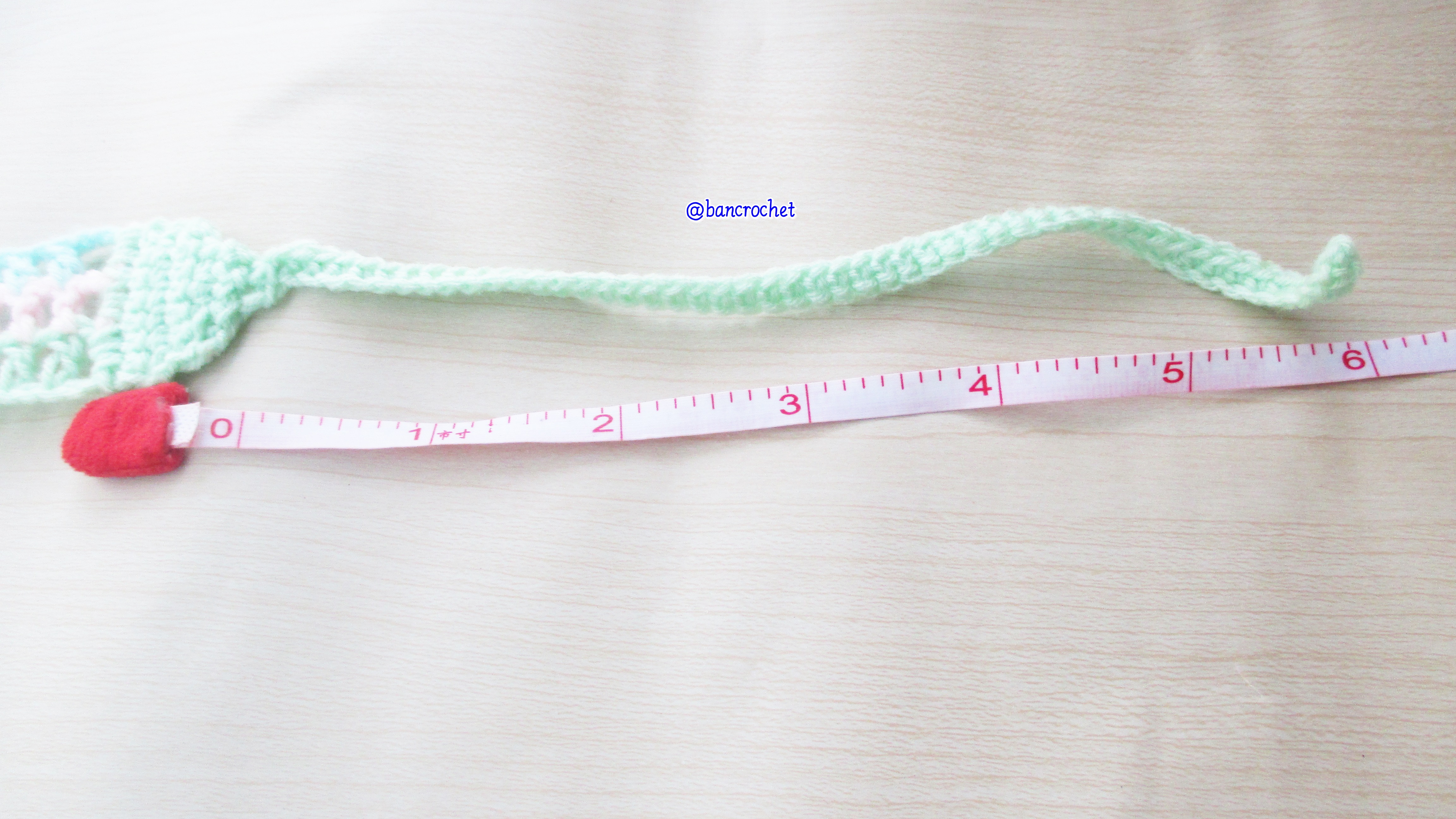 Bancrochet ที่คาดผมถักโครเชต์ สลับสีสดใส Crochet Headband หลากสี 1-1.5*13 inch