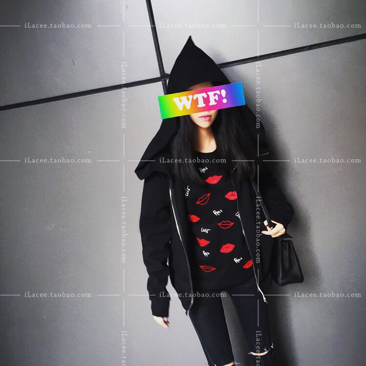 เสื้อกันหนาว ฮู้ดเท่ๆ สีดำ ผ้าใยสังเคราะห์ งานดุหนานุ่ม พร้อมส่งเลยจ้า BLACK