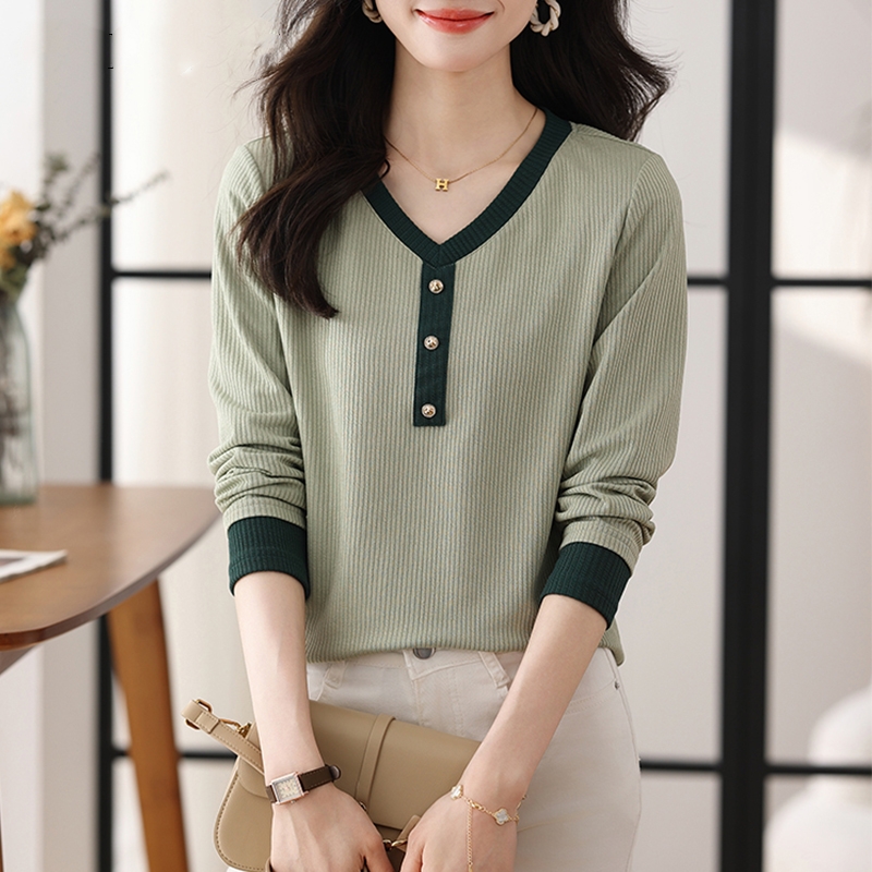 เสื้อเชิ้ตผู้หญิงแขนยาว เสื้อเชิ้ตผู้หญิงใส่ทํางาน 390 บาทต่อชิ้น ฟรีค่าจัดส่ง
