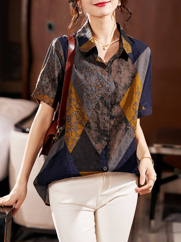 เสื้อผ้าแฟชั่น เสื้อเชิ้ตแขนสั้น
