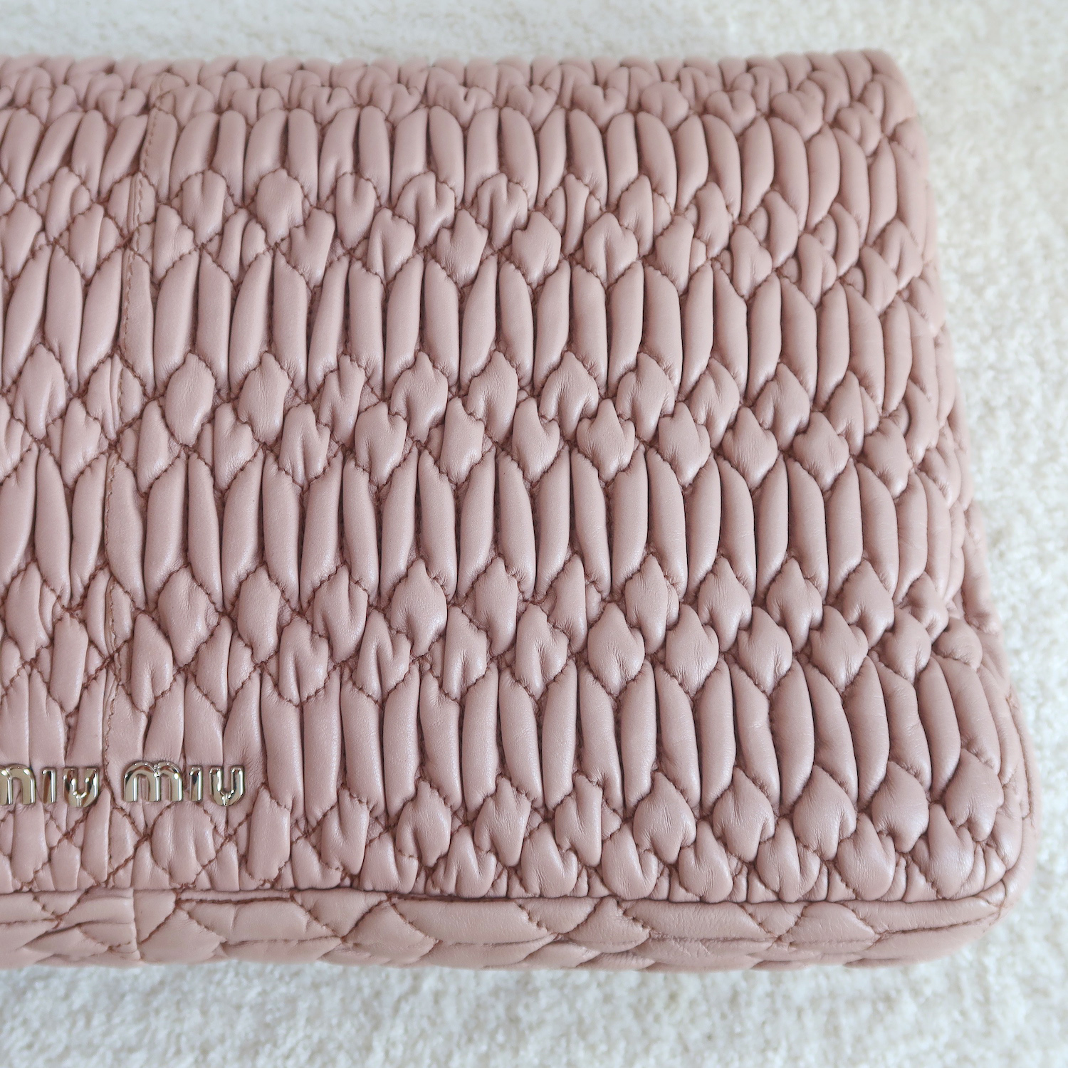 Miu Miu Cameo Matelasse Large Crystal Clutch