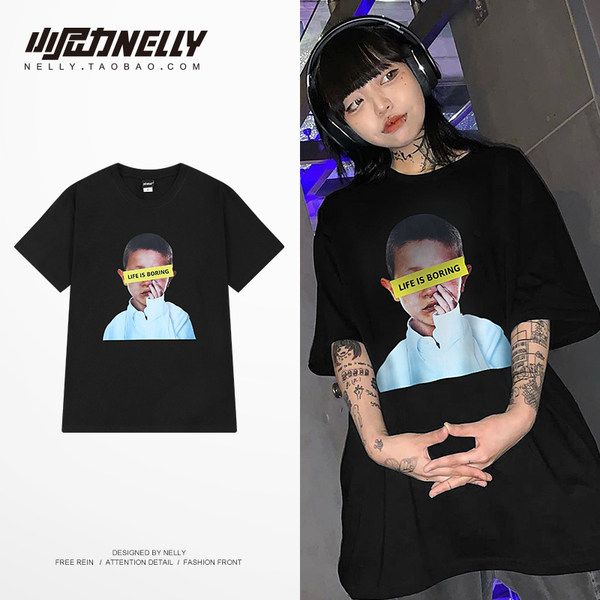 เสื้อยืดคอกลม ผู้ชาย เสื้อยืดผู้ชายเกาหลี เสื้อยืดเกาหลี แบรนด์ NELLY