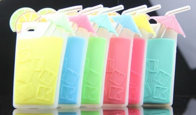 เคส iPhone 5s 5 5g 4s 4 4g เคส 3D เคส วิคตอเรีย ซีเคร็ท ซิลิโคน แท้ รูป แก้ว Cocktail สุดเก๋ แบบ สวย น่ารัก มาก ๆ ค่ะ 387539