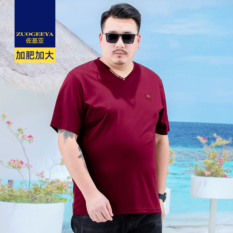 เสื้อยืดผู้ชายอ้วน XL-8XL น้ำหนักผู้สวม 60-150 กิโลกรัม