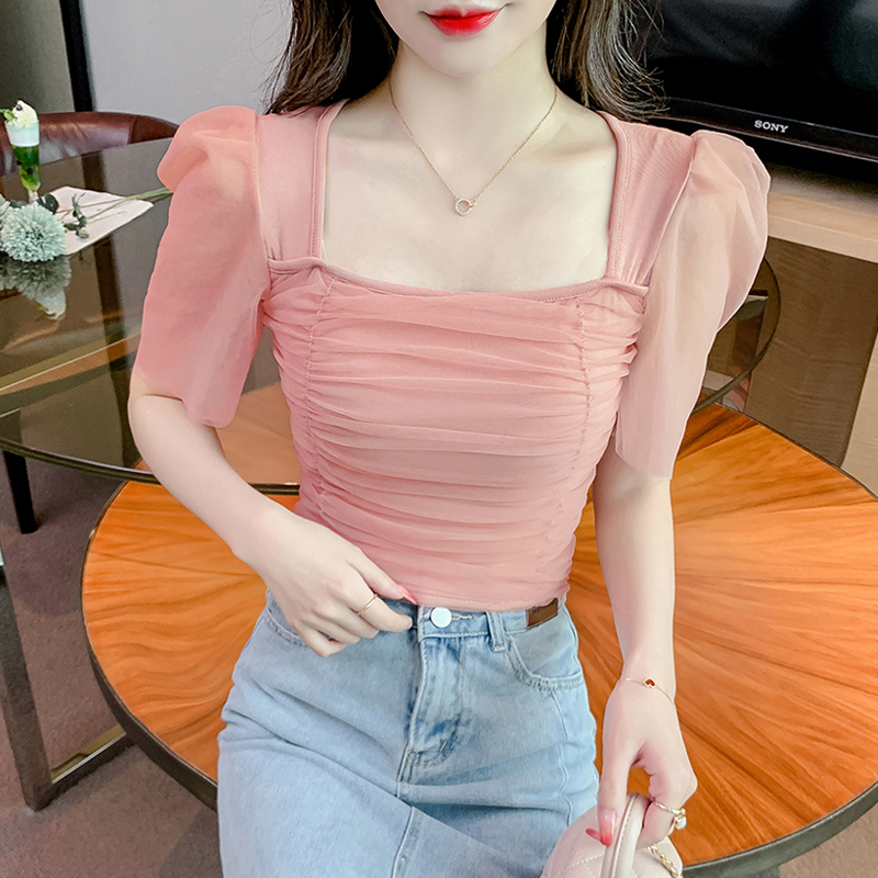 เสื้อผ้าวัยรุ่นเกาหลี เสื้อยืดวัยรุ่นผู้หญิง มีขนาด S M L XL