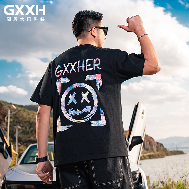 เสื้อยืดผู้ชายอ้วน S-5XL(อกเสื้อ39-51นิ้ว)