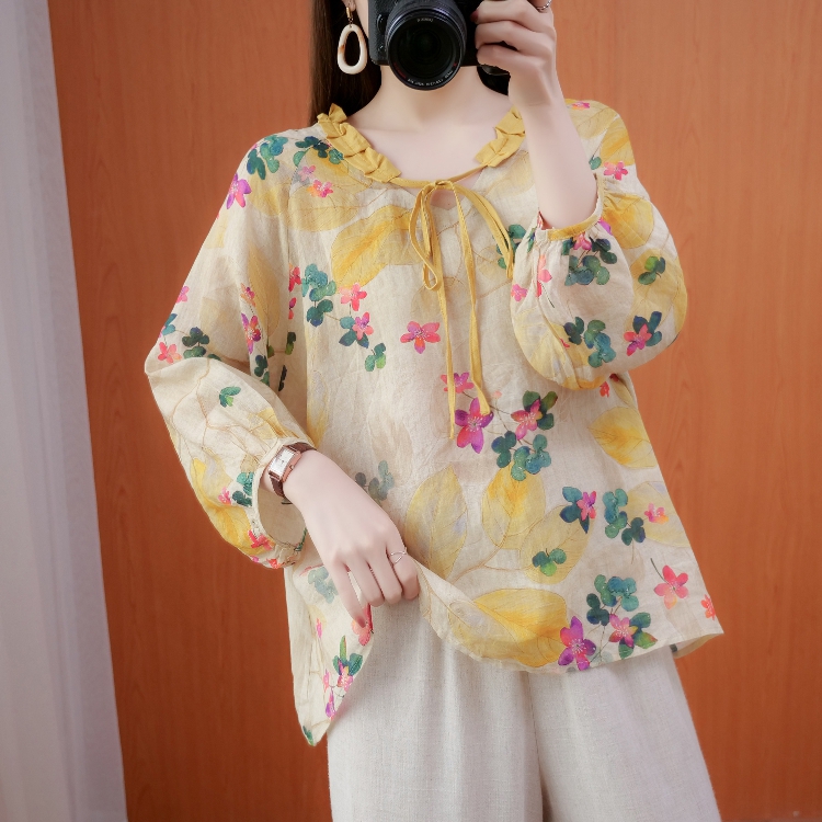 เสื้อลินิน เสื้อผ้าฝ้ายลินิน เสื้อเชิ้ตผ้าลินิน BY Zimo