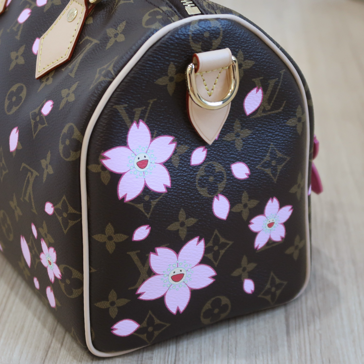 LV X Murakami Monogram Cherry Blossom Speedy 25 Bandouliere (พารากอน 2 เดือน)