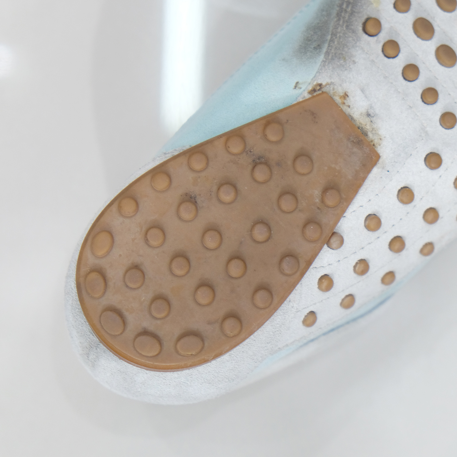 Tod's Beige/Vert "Owens Gommini Allacciato" Sneakers Size 40