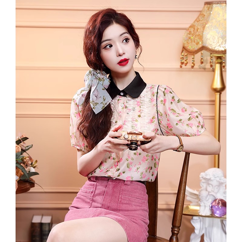 เสื้อเชิ้ตผู้หญิงใส่ทํางาน 390 บาทต่อชิ้น ฟรีค่าจัดส่ง