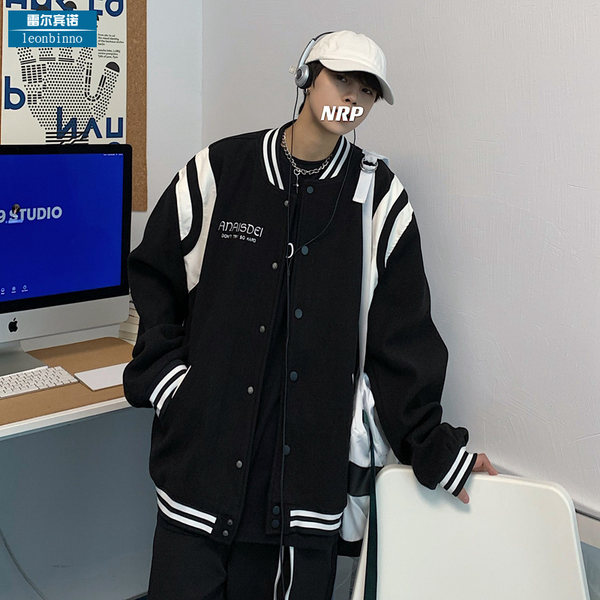 เสื้อแจ็คเก็ตเบสบอล เสื้อคลุม เสื้อแขนยาวสไตล์เกาหลี