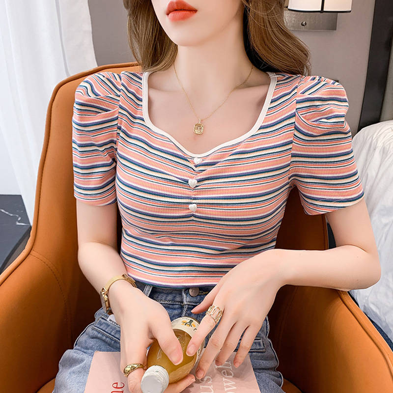 เสื้อยืดวัยรุ่นน่ารักๆ เสื้อวัยรุ่นแขนสั้น เสื้อผ้าวัยรุ่นเกาหลี แบรนด์ Wiyike