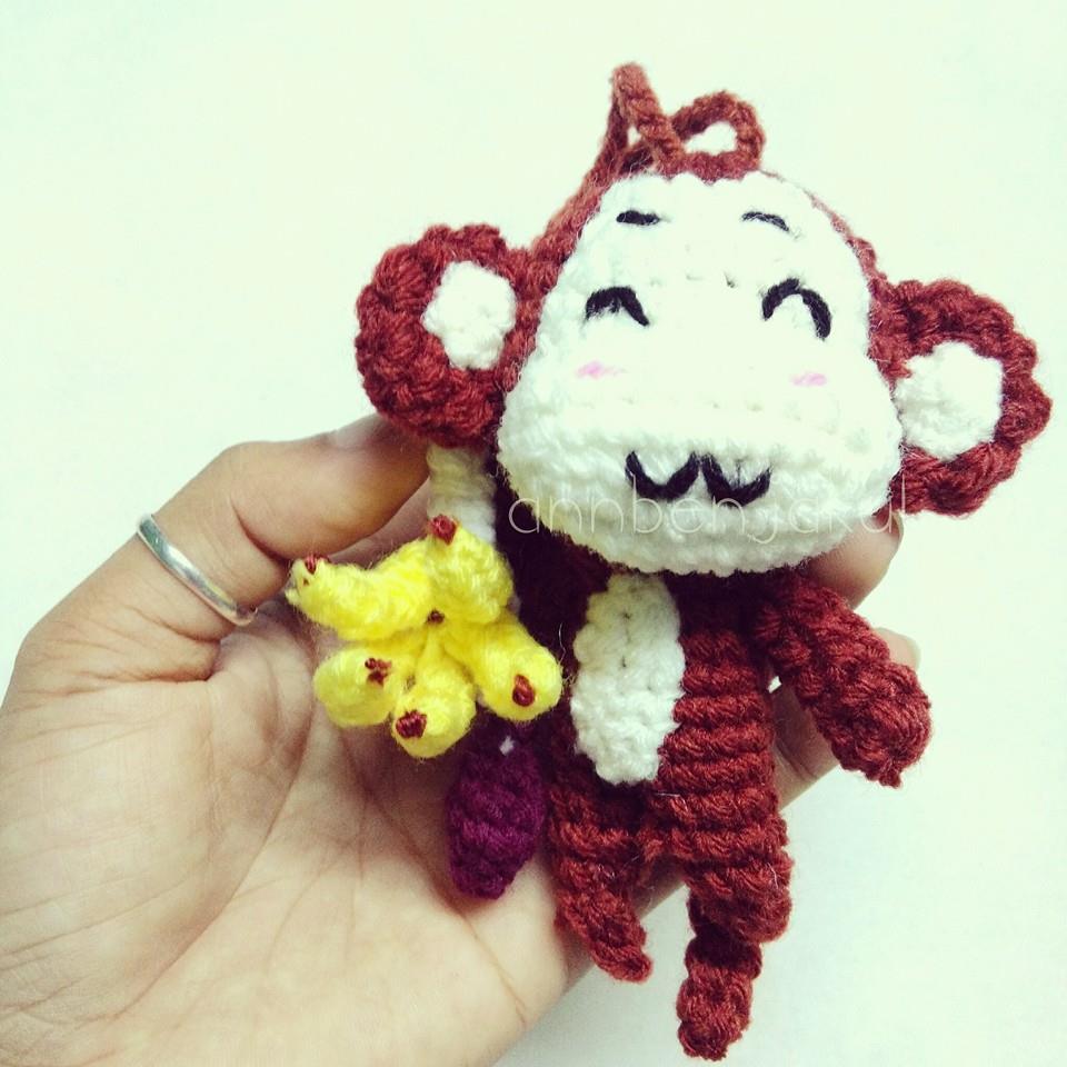 ที่ห้อยกระเป๋าลิง ขนาด4 นิ้ว