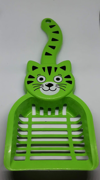 พร้อมส่ง ที่ตักทรายแมว ขี้แมว ชนิดพลาสติก ยาว 28 ซม. เซตละ 3 อัน