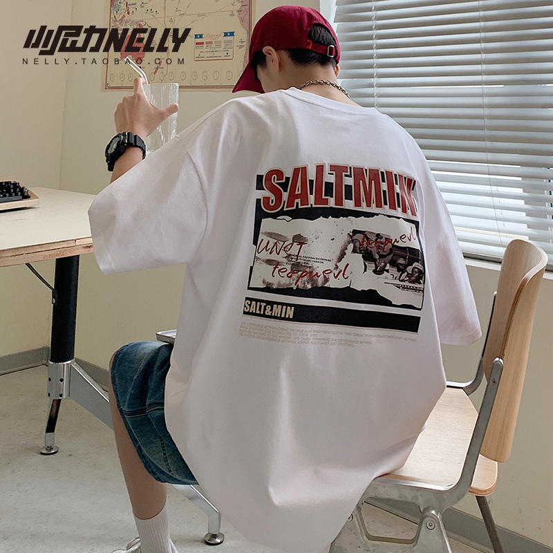 เสื้อยืดคอกลม ผู้ชาย เสื้อยืดผู้ชายเกาหลี เสื้อยืดเกาหลี แบรนด์ NELLY