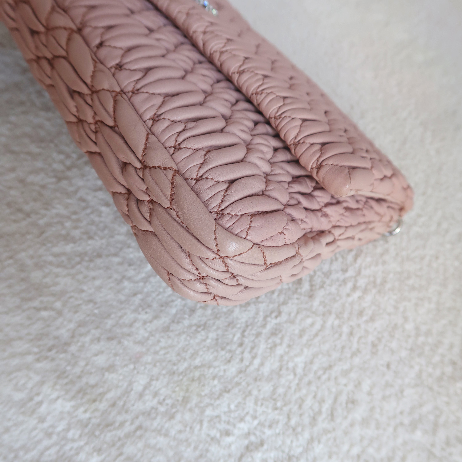 Miu Miu Cameo Matelasse Large Crystal Clutch