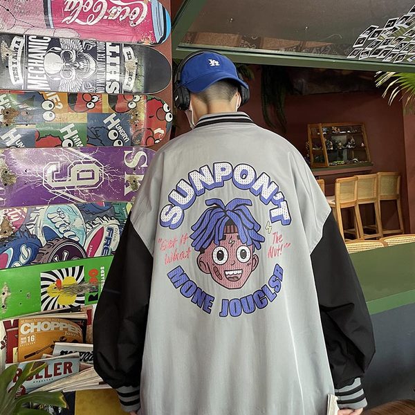 เสื้อแจ็คเก็ตเบสบอล เสื้อคลุม เสื้อแขนยาวสไตล์เกาหลี