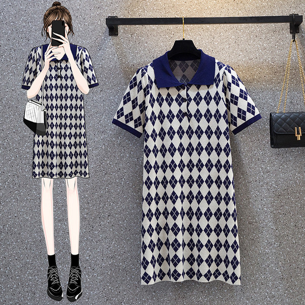 เดรสคนอ้วน เดรสสาวอวบ ชุดเดรสคนอ้วนวัยรุ่น BY PLUS SIZE Girl