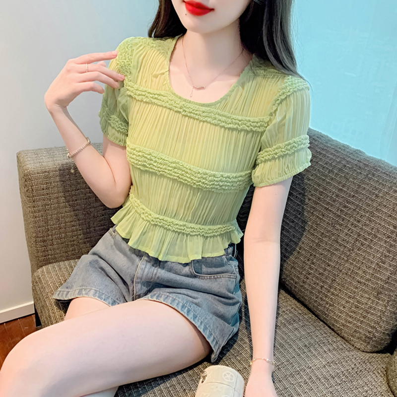 เสื้อผ้าวัยรุ่นเกาหลี เสื้อยืดวัยรุ่นผู้หญิง มีขนาด S M L XL