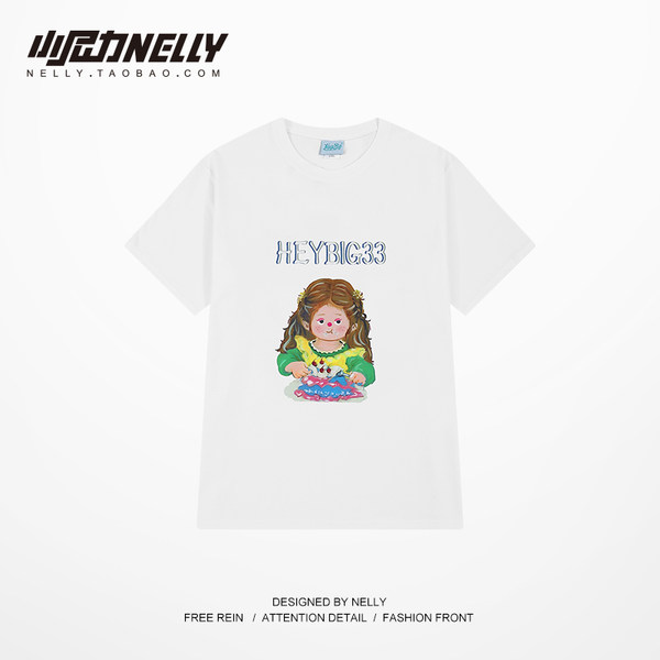 เสื้อยืดคอกลม ผู้ชาย เสื้อยืดผู้ชายเกาหลี เสื้อยืดเกาหลี แบรนด์ NELLY