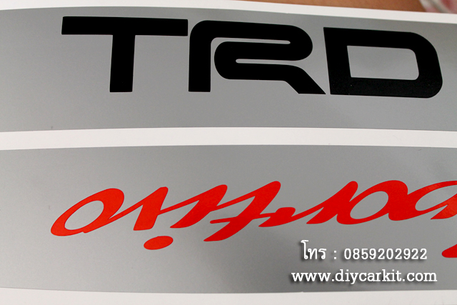 สติ๊กเกอร์ TRD Sportivo คาดข้างรถ Vigo Champ