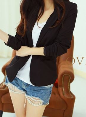 สูทเก๋ๆ ทรงสวย สีดำ พร้อมส่ง ใส่ทำงาน เที่ยว ดูดีสุดๆ black