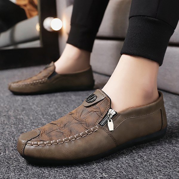 รองเท้าหนังผู้ชาย มีไซส์39-44 รองเท้าโลฟเฟอร์ชาย Slip-On Shoes