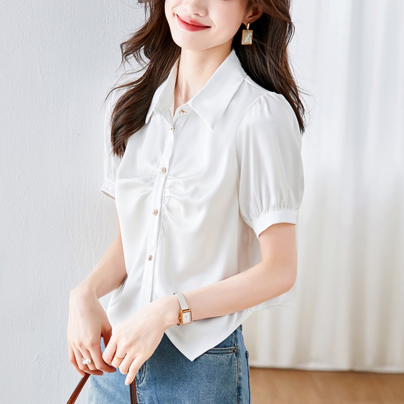 เสื้อเชิ้ตผู้หญิงแขนยาว เสื้อเชิ้ตผู้หญิงใส่ทํางาน 390 บาทต่อชิ้น ฟรีค่าจัดส่ง