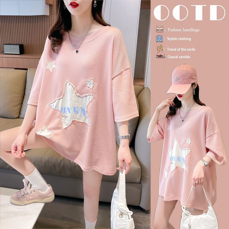 เสื้อยืดคนอ้วนแบบโอเวอร์ไซส์แบบ ulzzang fashion สนใจทักแชท