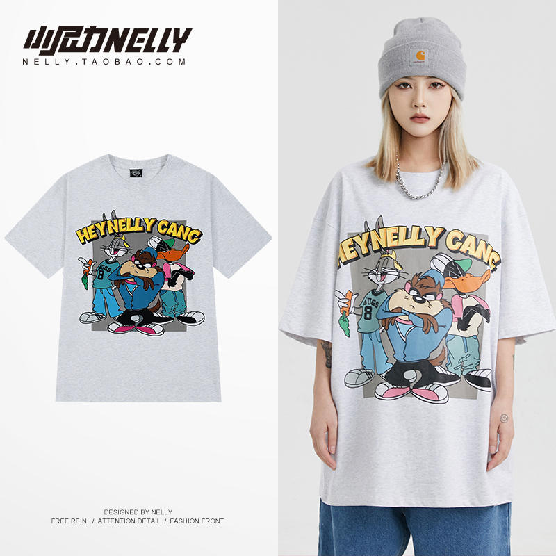 เสื้อยืดคอกลม ผู้ชาย เสื้อยืดผู้ชายเกาหลี เสื้อยืดเกาหลี แบรนด์ NELLY