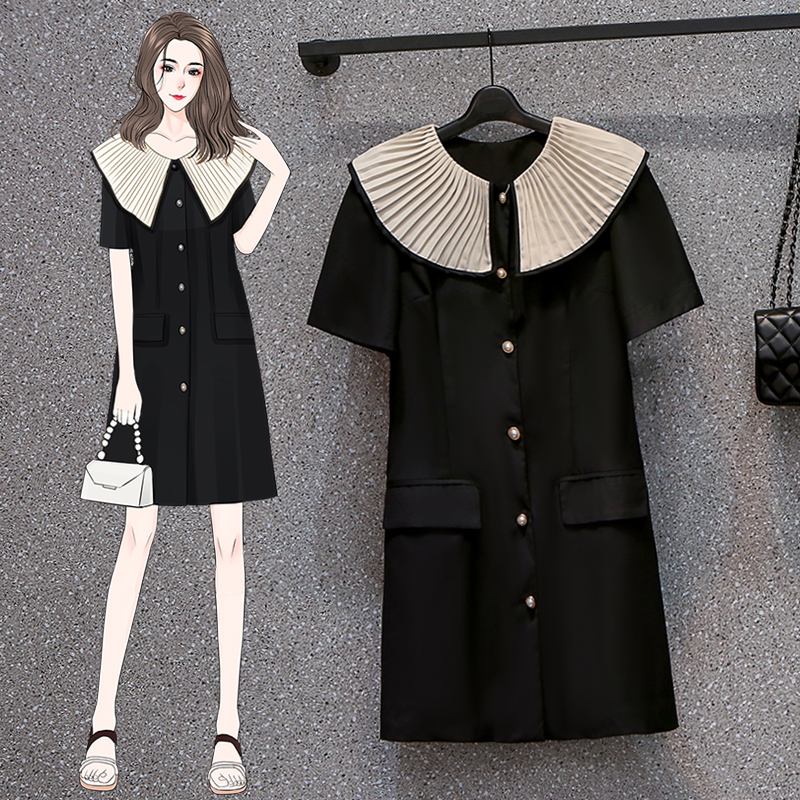 เดรสแขนสั้น มีไซส์ L-4XLอก 38-47 นิ้ว ใส่ได้ทั้งสาวหุ่นดีน่ารักจนถึงสาวอวบพลัสไซส์