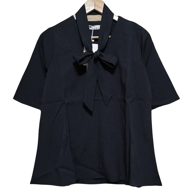 Blouse3829 เสื้อตัวยาวคอวีแขนสามส่วนสีพื้น ผ้าคอตตอนลินินเนื้อดีหนามีน้ำหนักอยู่ทรงสวย งานสวยหรูดูแพง ผ้าสวยเกินราคา แมทช์กับกางเกงได้หลายแบบ มี 2 สี ดำ, เทา