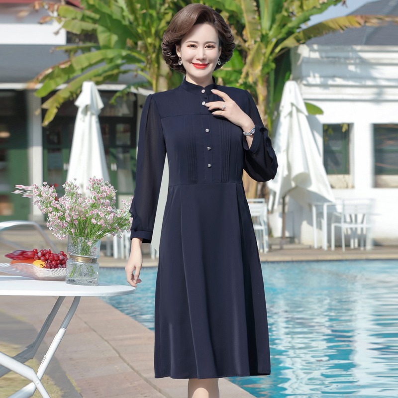 เดรสวัยผู้ใหญ่40-60ปี เดรสคุณแม่ ชุดเดรสทำงานวัยผู้ใหญ่ แบรนด์ MAMA DRESS