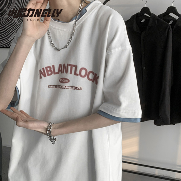เสื้อยืดคอกลม ผู้ชาย เสื้อยืดผู้ชายเกาหลี เสื้อยืดเกาหลี แบรนด์ NELLY