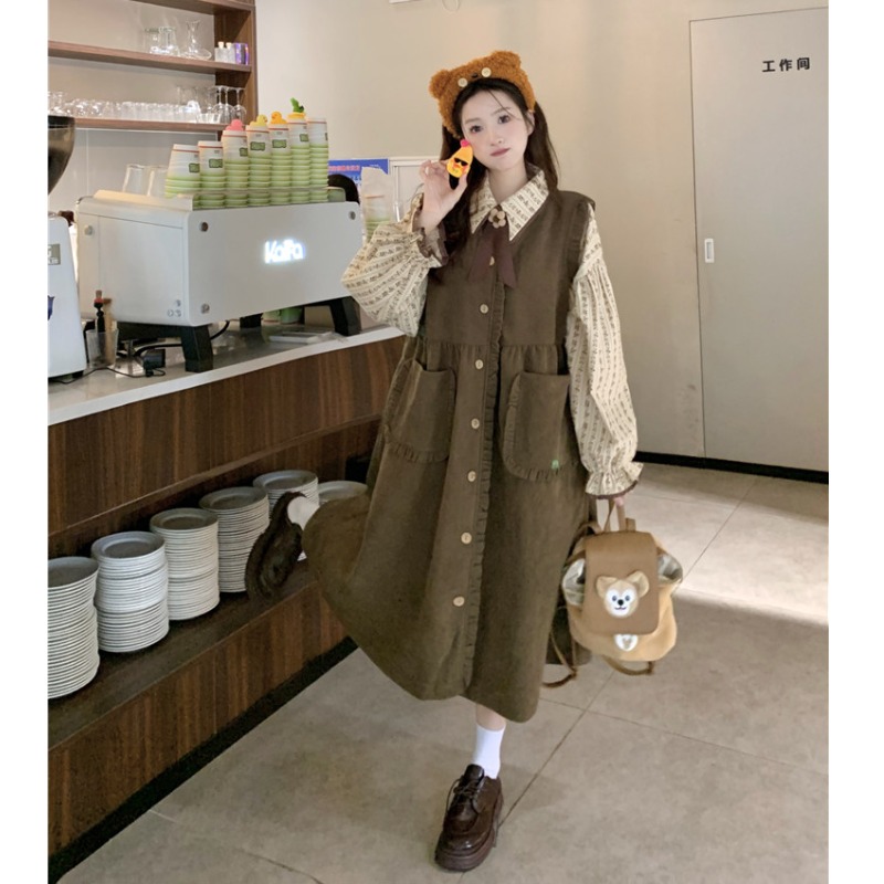 เดรสสาวอวบ มีไซส์ L-4XLอกเสื้อ 38-47 นิ้ว ใส่ได้ทั้งสาวหุ่นดีน่ารักจนถึงสาวอวบพลัสไซส์ จัดส่งฟรี! ทักแชทสั่งซื้อ