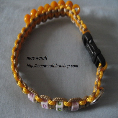 ปลอกคอสุนัข อักษร ROCK #CD001 size9"