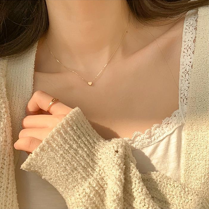 สร้อยคอสั้นเงินแท้ S925 รุ่น SweetHeart สร้อยลายโซ่ จี้หัวใจเล็ก mini heart สร้อยคอแฟชั่น silver925