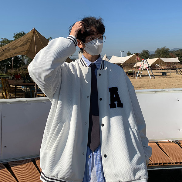 เสื้อแจ็คเก็ตเบสบอล เสื้อคลุม เสื้อแขนยาวสไตล์เกาหลี